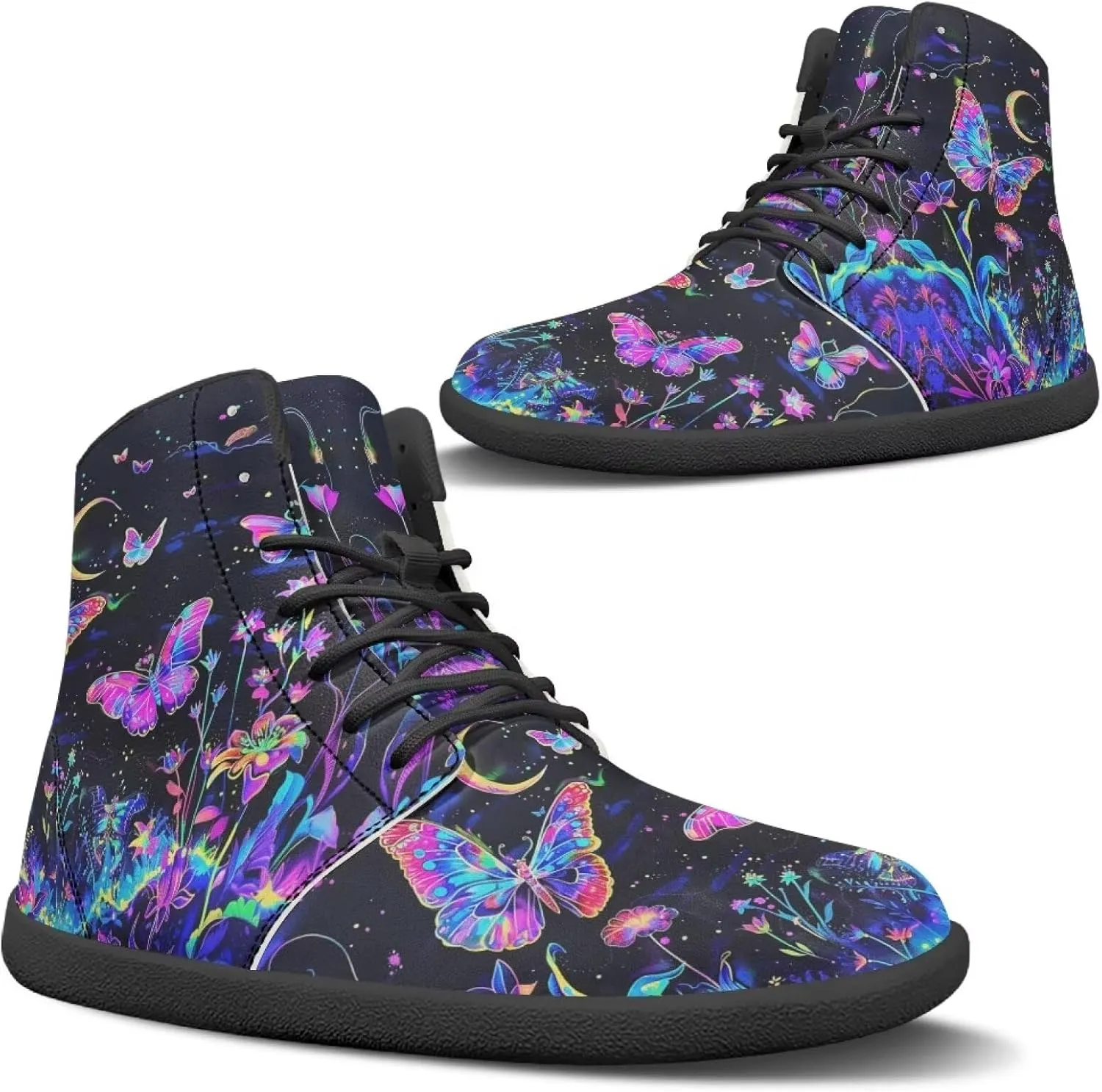 Unisex Adults High Top Barefoot Hiking Boots for Women Men