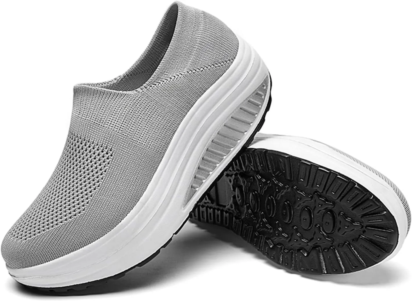 Wedges Sneakers for Women Cute Comfy Work Shoes for Women Slip On Sneakers Women Size 11 Women's Sneakers Wide Width Zapatos De Trabajo para Mujeres Confortables
