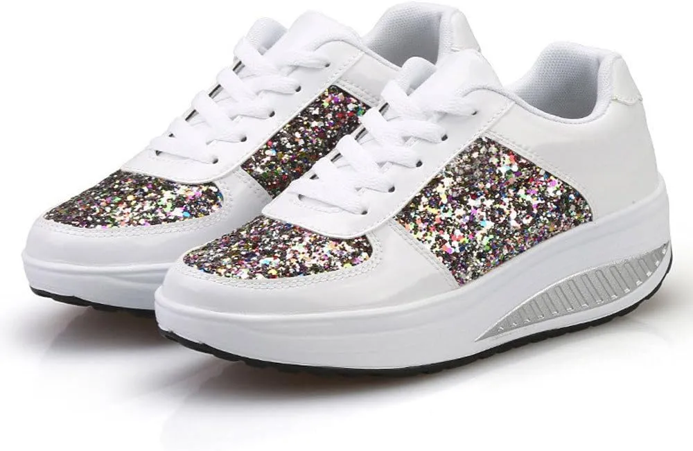 White Casual Sneakers for Women Trendy Zapatos Confortables para Mujer Nursing Shoes Women Comfortable White White Sneakers for Women Low Top 9.5 Wide Womens Non Slip Work Shoes