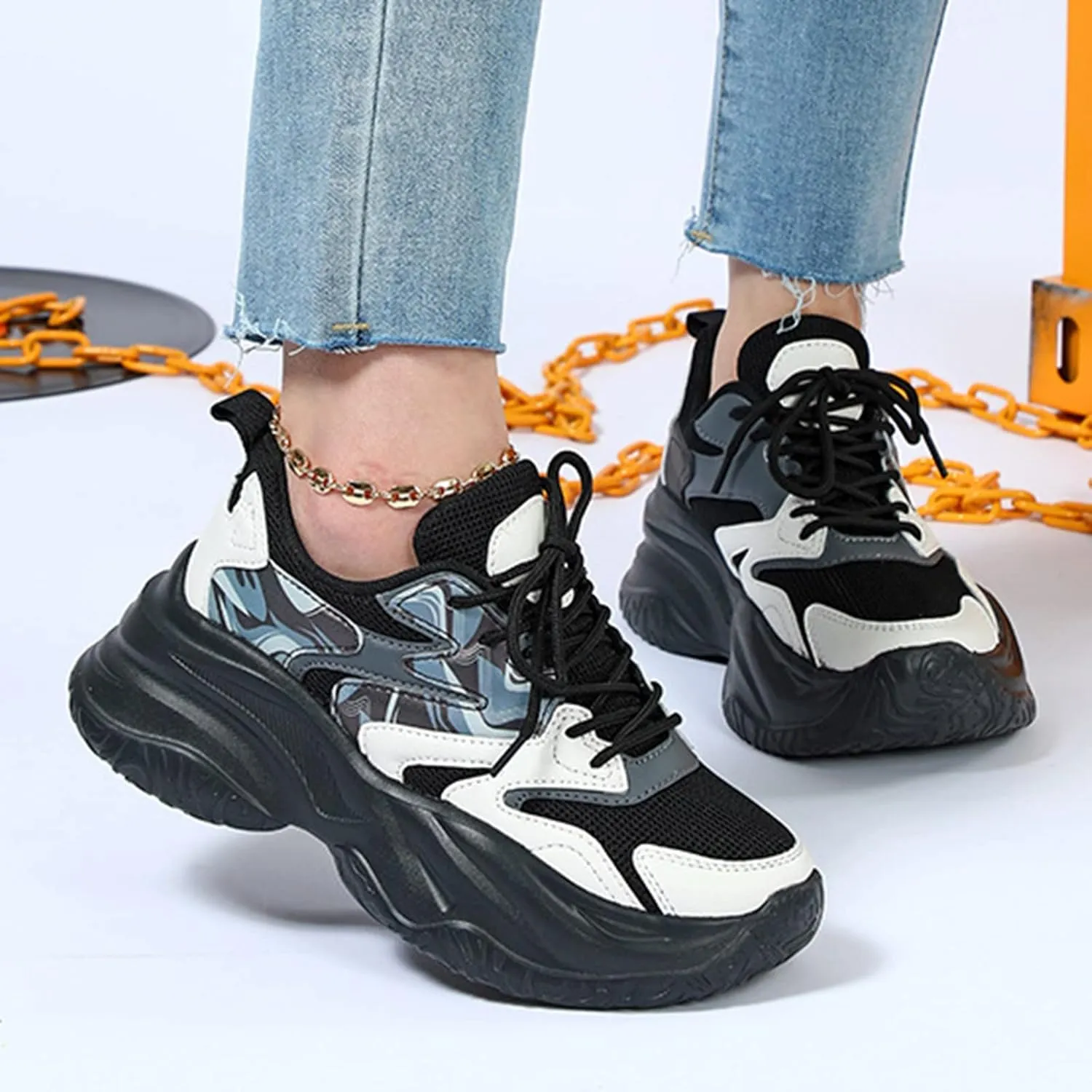 White Sneakers for Women Wide Feet Zapatos De Trabajo En Cocina para Mujer Altos Casual Dress Shoes for Women 2023 Trendy Fall Platform Sneakers for Women 2023 Zapatos para Entrenar Mujer Gym