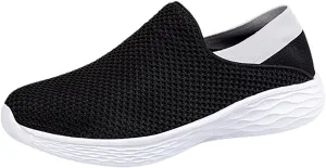 White Women Loafers Business Casual Sneakers Zapatos para El Gym De Mujer Women's Tennis Shoes 7.5 Wide Women's Running Shoes Breathable Walking Sneakers Comfy Shoes for Women
