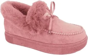 Winter Boots For Women 2024 Casual Slip-on Warm Loafers Shoes Faux Fur-Lined Comfortable Lightweight Snow Ankle Boots