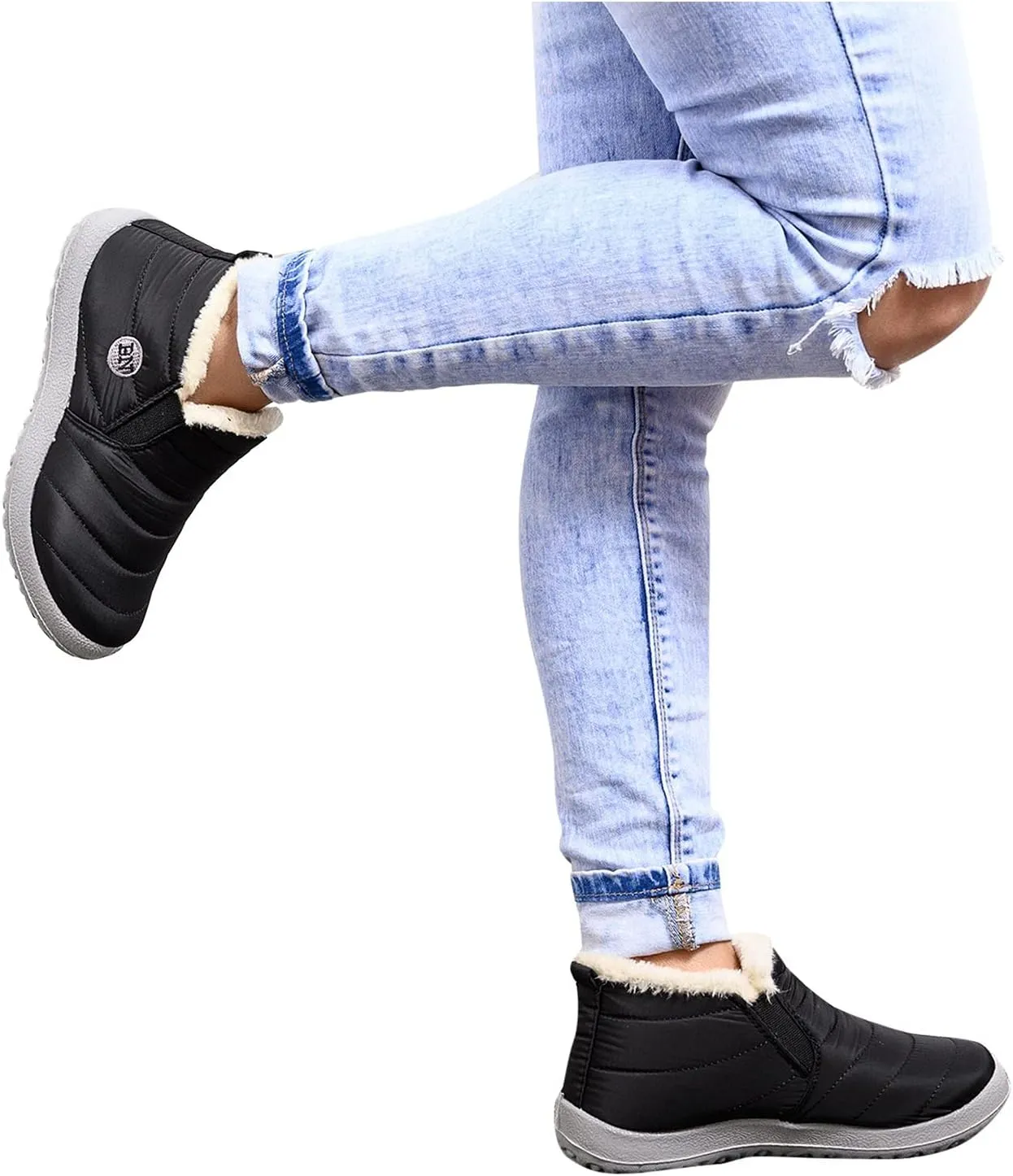 Winter Boots for Women Cute Ladies Snow Shoes Women Snow Boots Winter Shoes with Hook Loop Women Snow Shoes Womens Rain Boots Mens Winter Booties