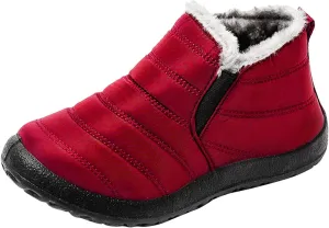Winter Boots for Women Waterproof Winter Boot Ladies Slip On Womens Snow Boots Winter Shoes Warm Fur Lined Womens Fur Lined Slip On Boot Mens Casual Shoes Mens Booties Winter