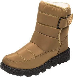 Winter Boots for Women Wide Adults Lined Snow Boots Women Winter Snow Boots Warm Fur Lined Women's Slip On Boot Winter Womens Fall Shoes Men Winter Booties