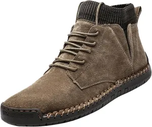Winter Padded Men's British Large Size Casual Suede Handmade Foreign Trade Sport Mens Casual Fashion Breathable Sneaker