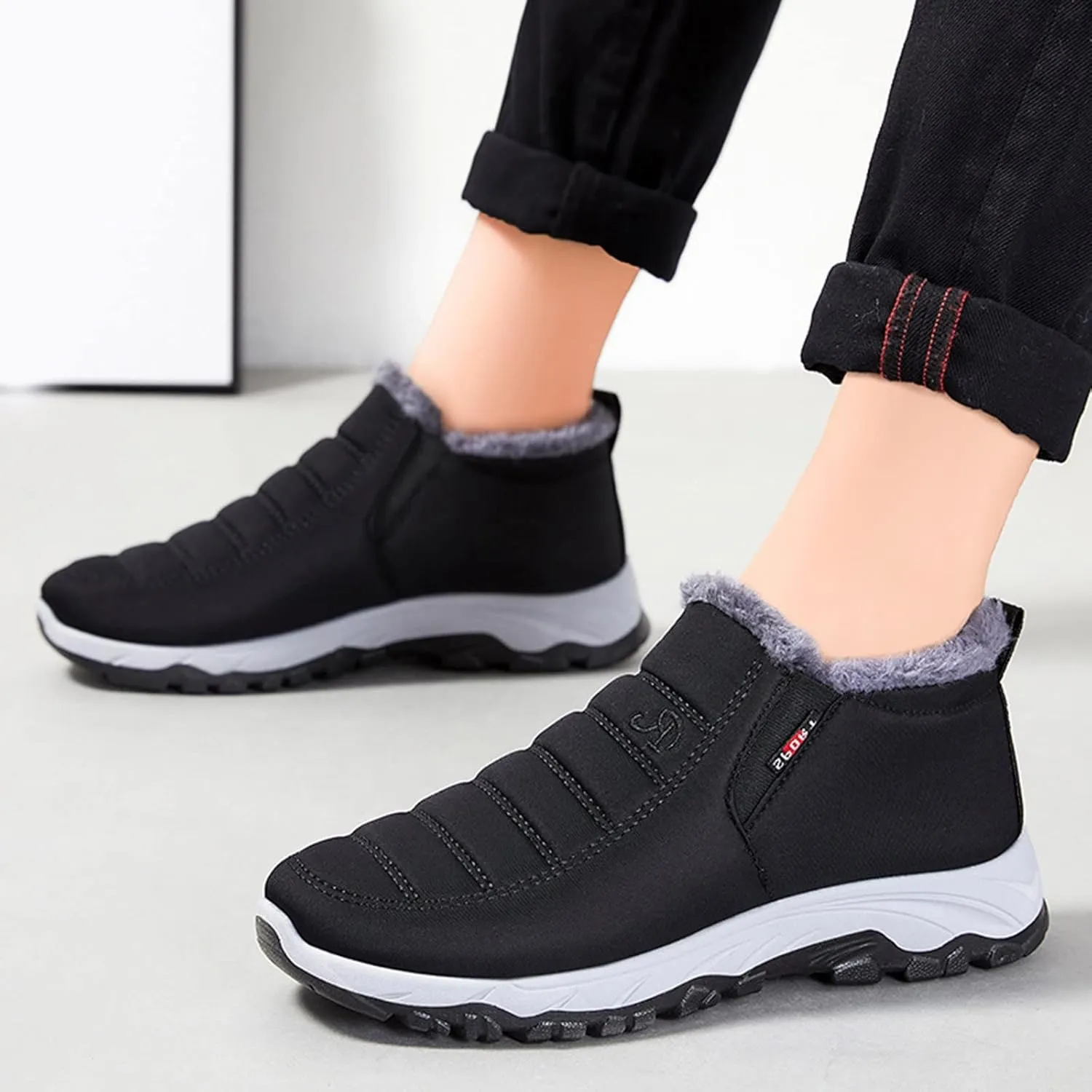 Women Boots Winter Waterproof Adults Snow Shoes Womens Snow Boots Winter Warm Ankle Boots Non Slip Snow Boot for Women Rain Boots Women Men Winter Booties