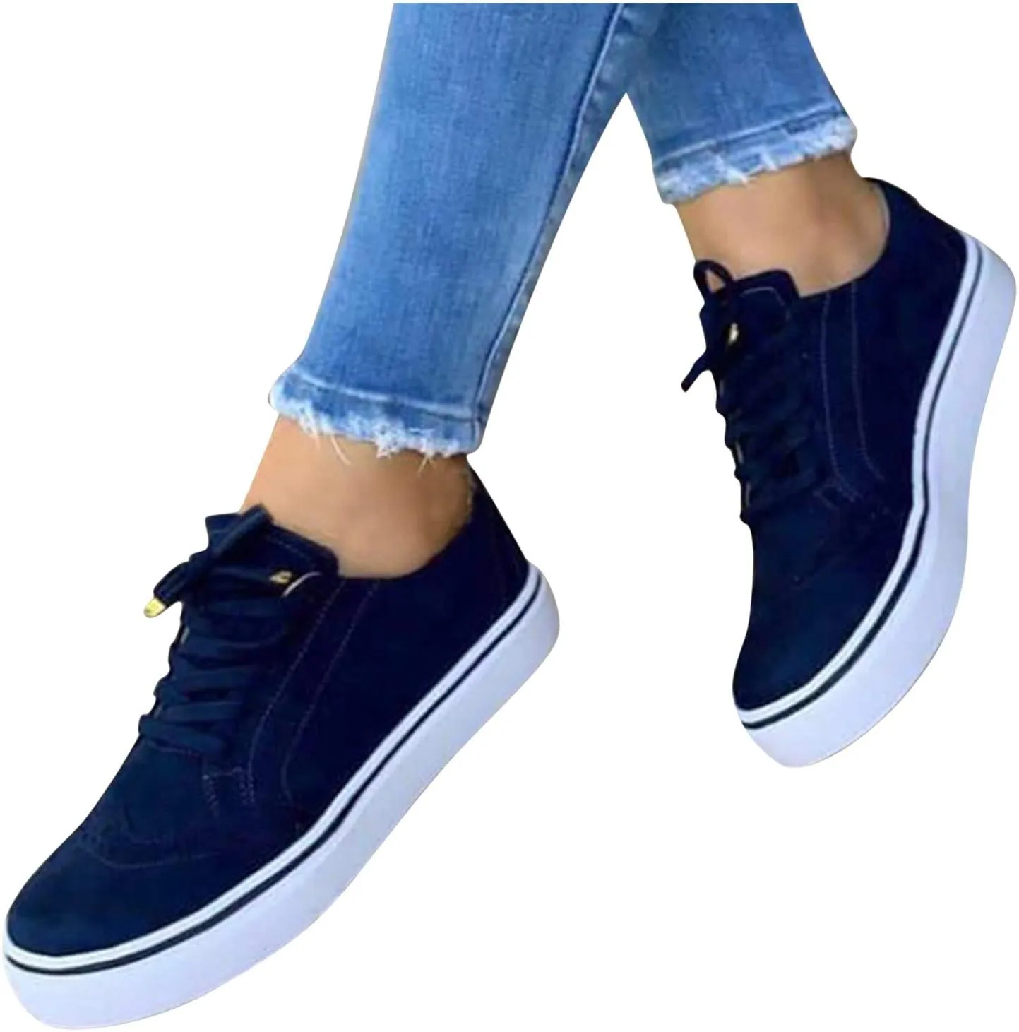 Women Sneakers Size 6 Wide Zapatos CóModos para Embarazadas Slip On Shoes for Elderly Women Womens High Top Sneakers White Tenis Negros para Caminar De Mujer Comodos