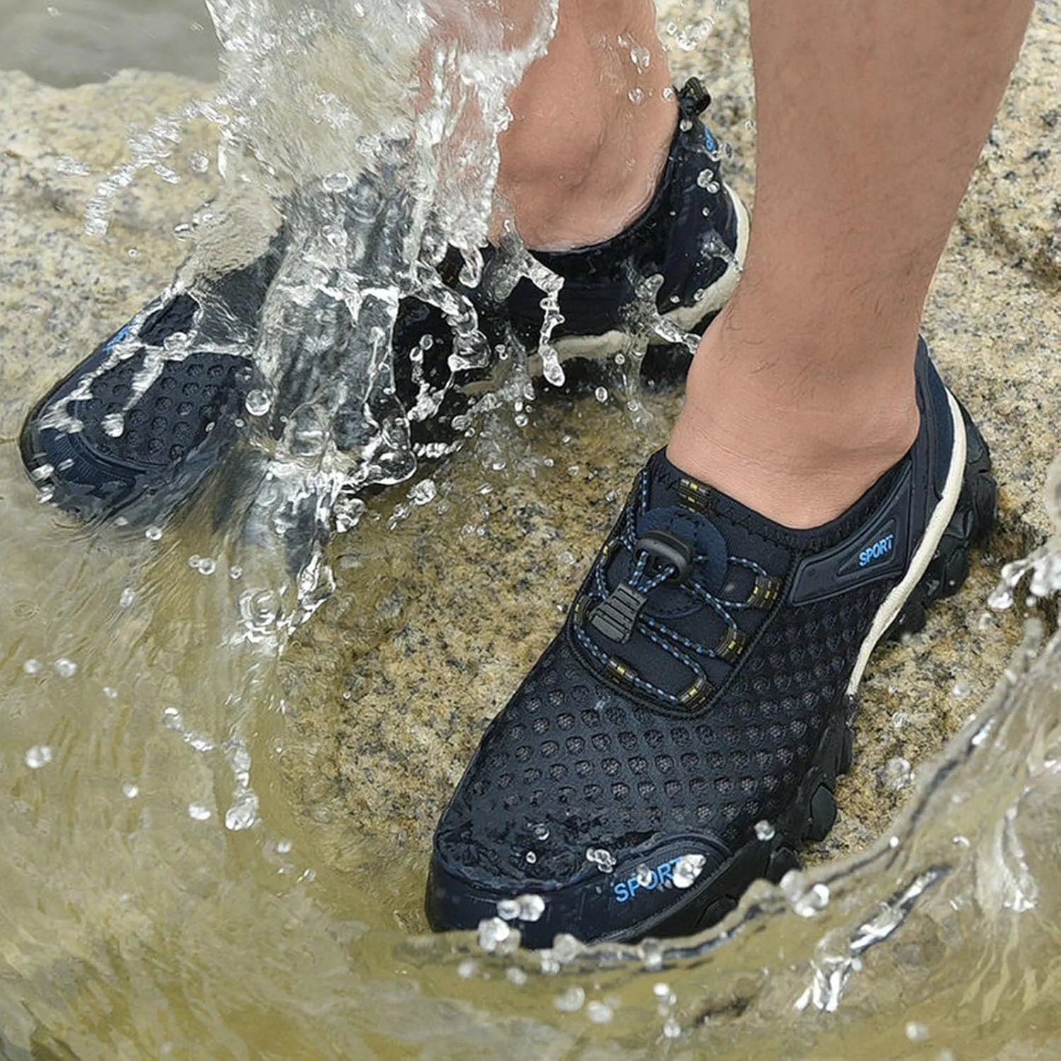 Women Walking Shoes Sock Sneakers Slip-On Breath Tennis Shoes Womens Mesh Casual Dress Shoes White Platform Sneakers White Tennis Shoe Cross Trainer Shoe