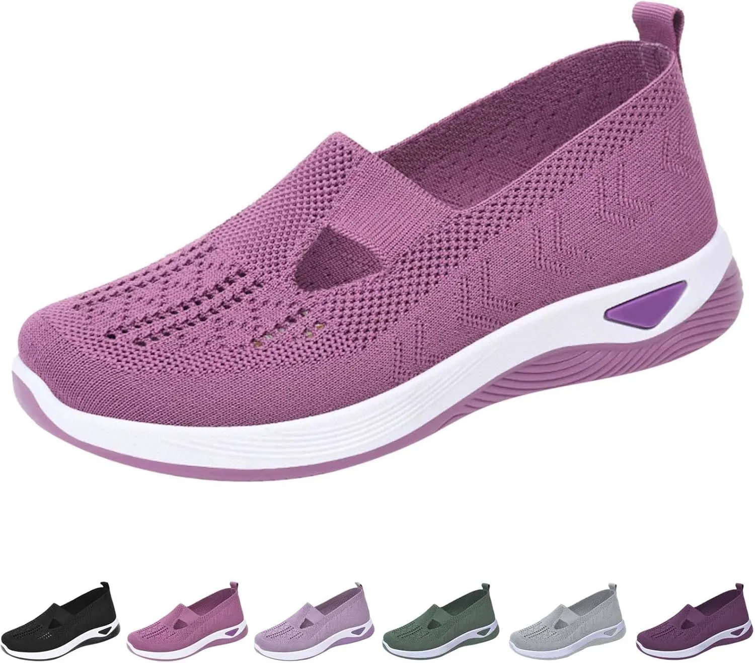 Women Walking Shoes Sock Sneakers Slip-On Breath Womens Running Shoes Winter Brown Casual Shoes White Platform Sneakers Tennis Shoe White Loafers