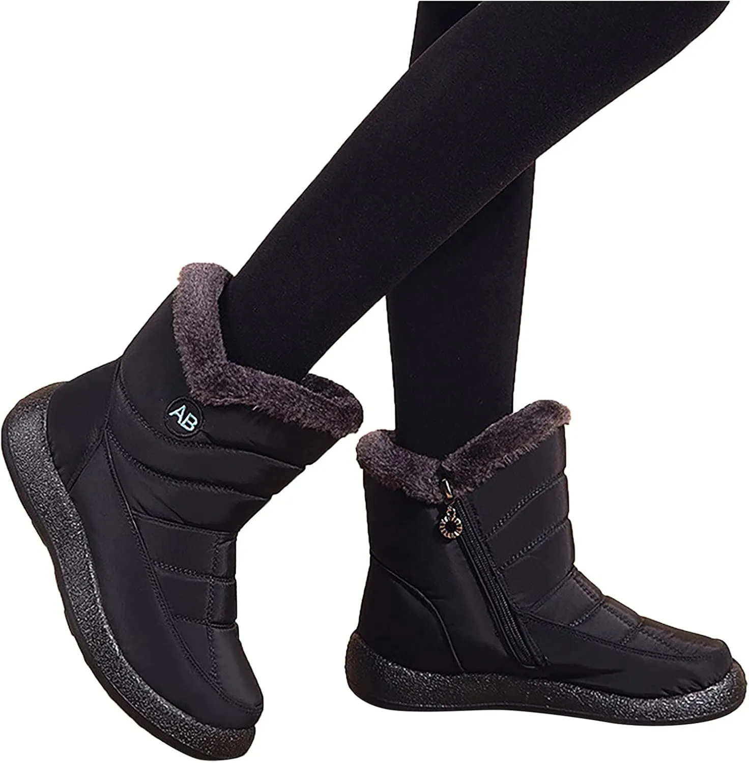 Womens Boots Winter Cute Ladies Premium Warm & Comfy Snow Boots Snow Boots Womens Winter Ankle Boots Ladies Plush Lined Snow Boot Barefoot Shoes Men Mens Booties Winter