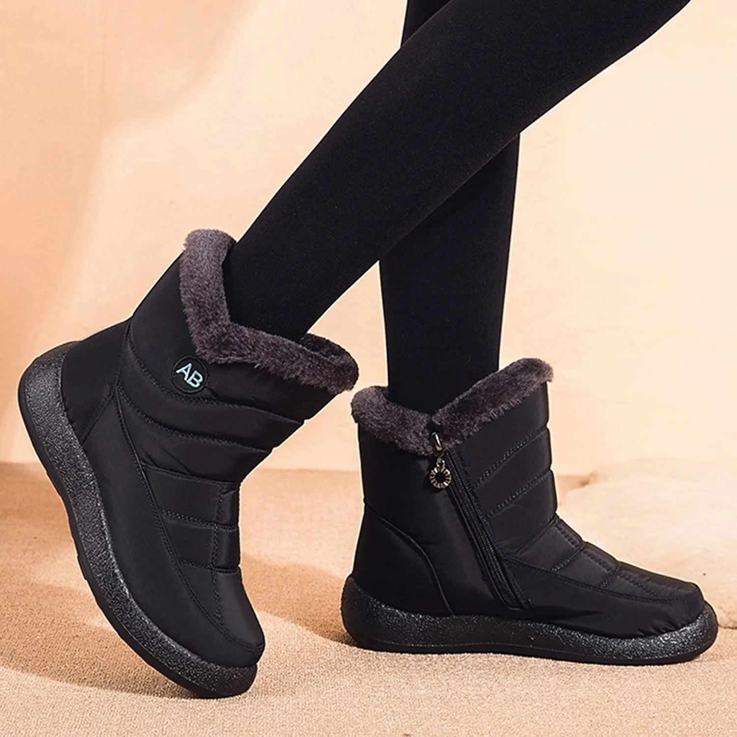 Womens Boots Winter Cute Ladies Premium Warm & Comfy Snow Boots Snow Boots Womens Winter Ankle Boots Ladies Plush Lined Snow Boot Barefoot Shoes Men Mens Booties Winter
