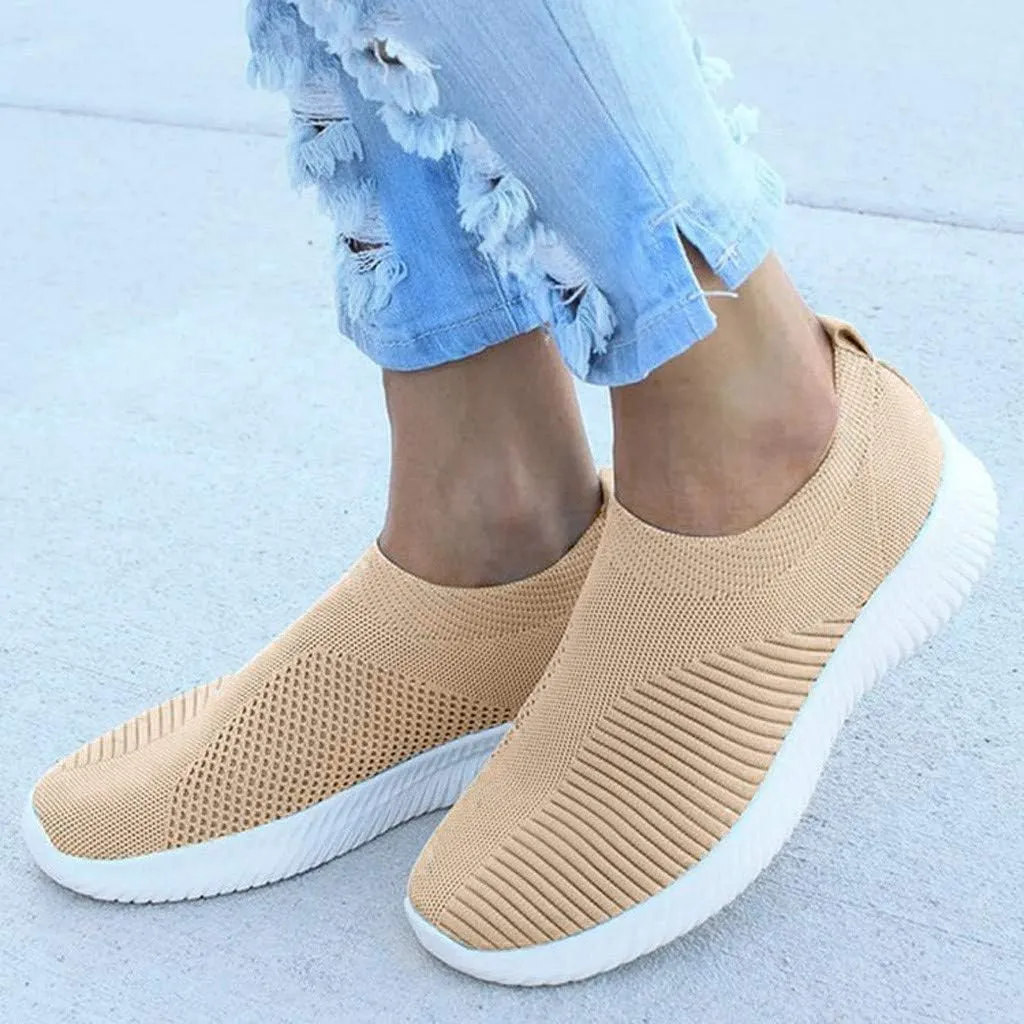 Women's Canvas Casual Shoes Dating Platform Slip-On High Top Sneakers Womens Work Shoes Business Casual Flat Loafers for Women Platform Sneakers