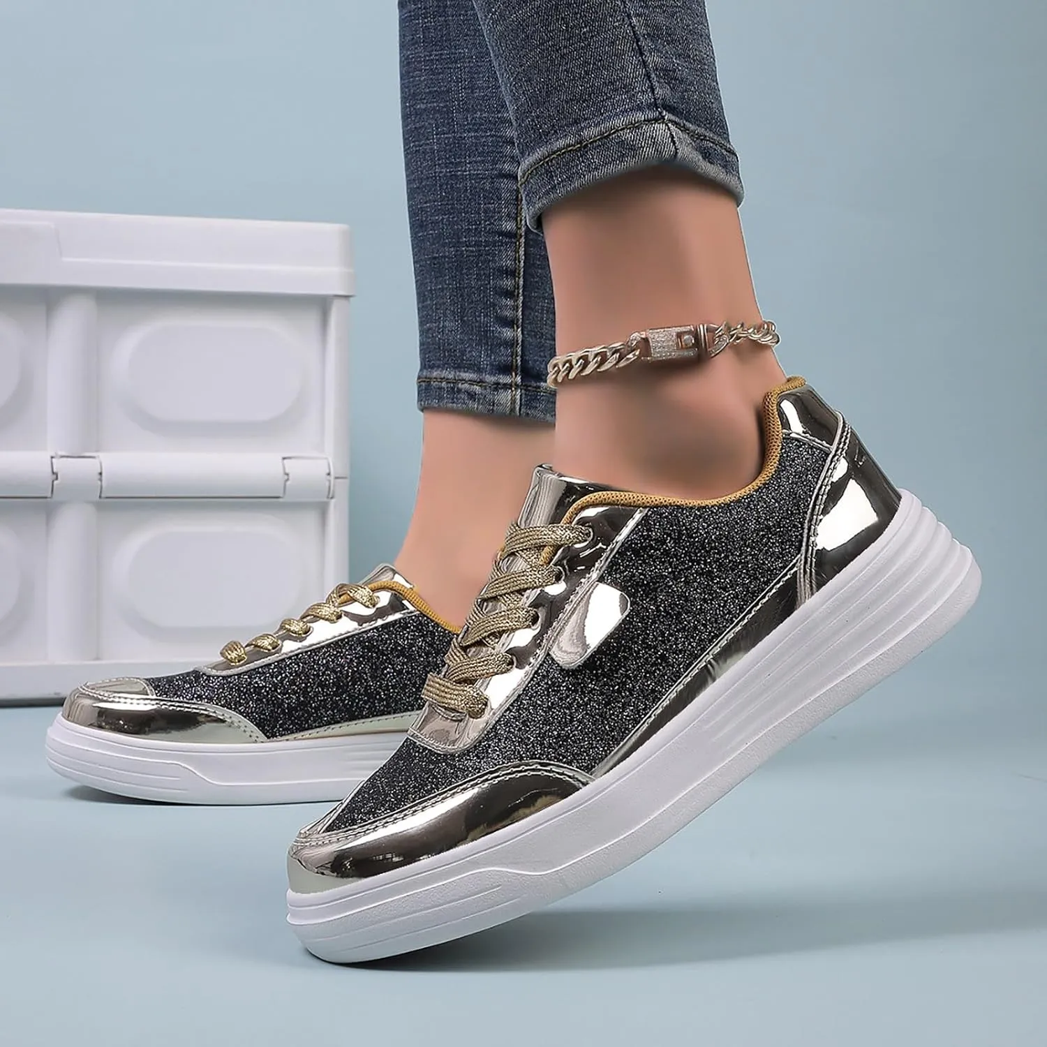 Womens Elastic Slip On Shoes Casual Comfortable Walking Sneakers Lightweight Canvas Flats Non Slip Loafers