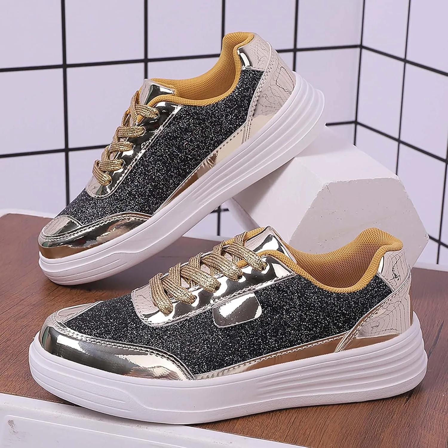 Womens Elastic Slip On Shoes Casual Comfortable Walking Sneakers Lightweight Canvas Flats Non Slip Loafers