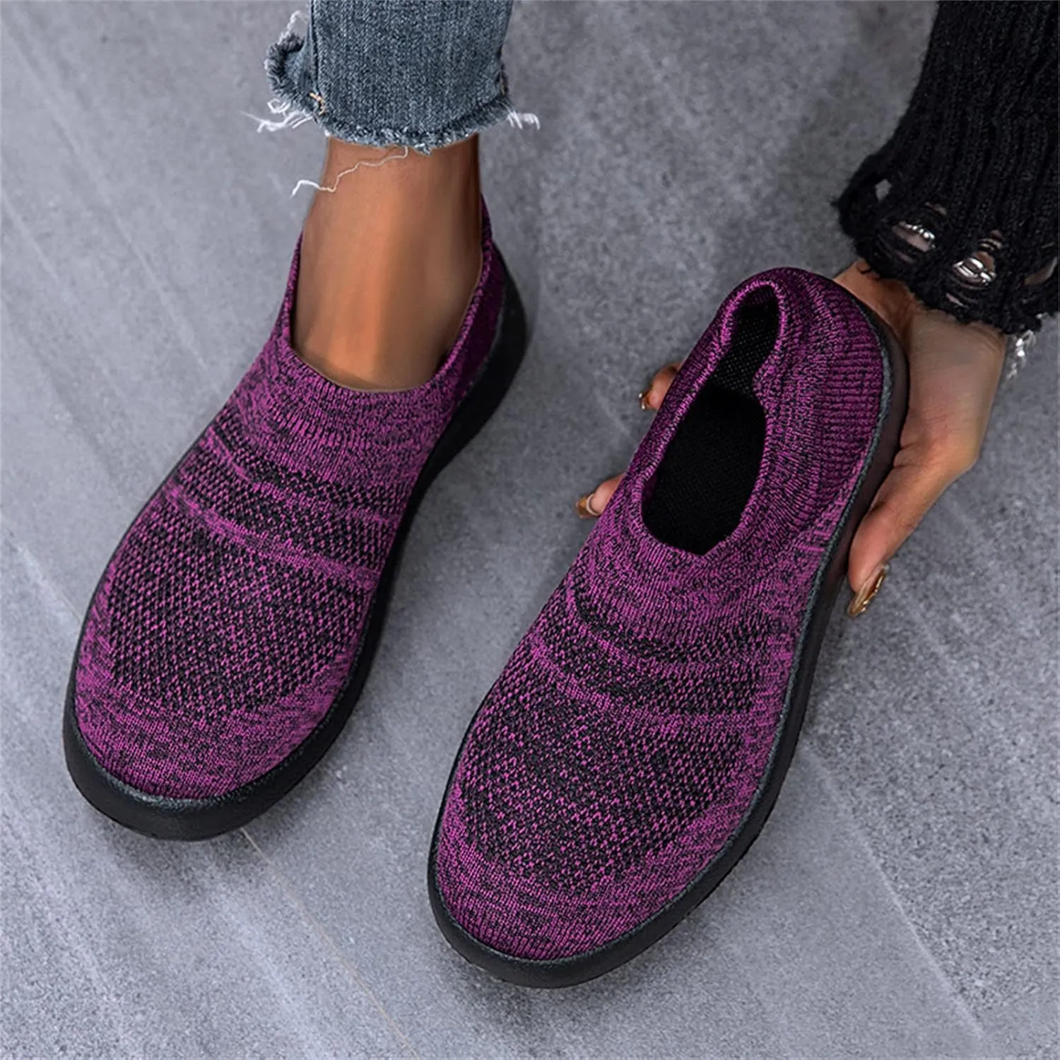 Women's Fashion Sneaker Non Slip Breathable Lightweight Comfortable Lace Up Black Running Shoes Loafers with Arch Support for Women White Leather Sneakers