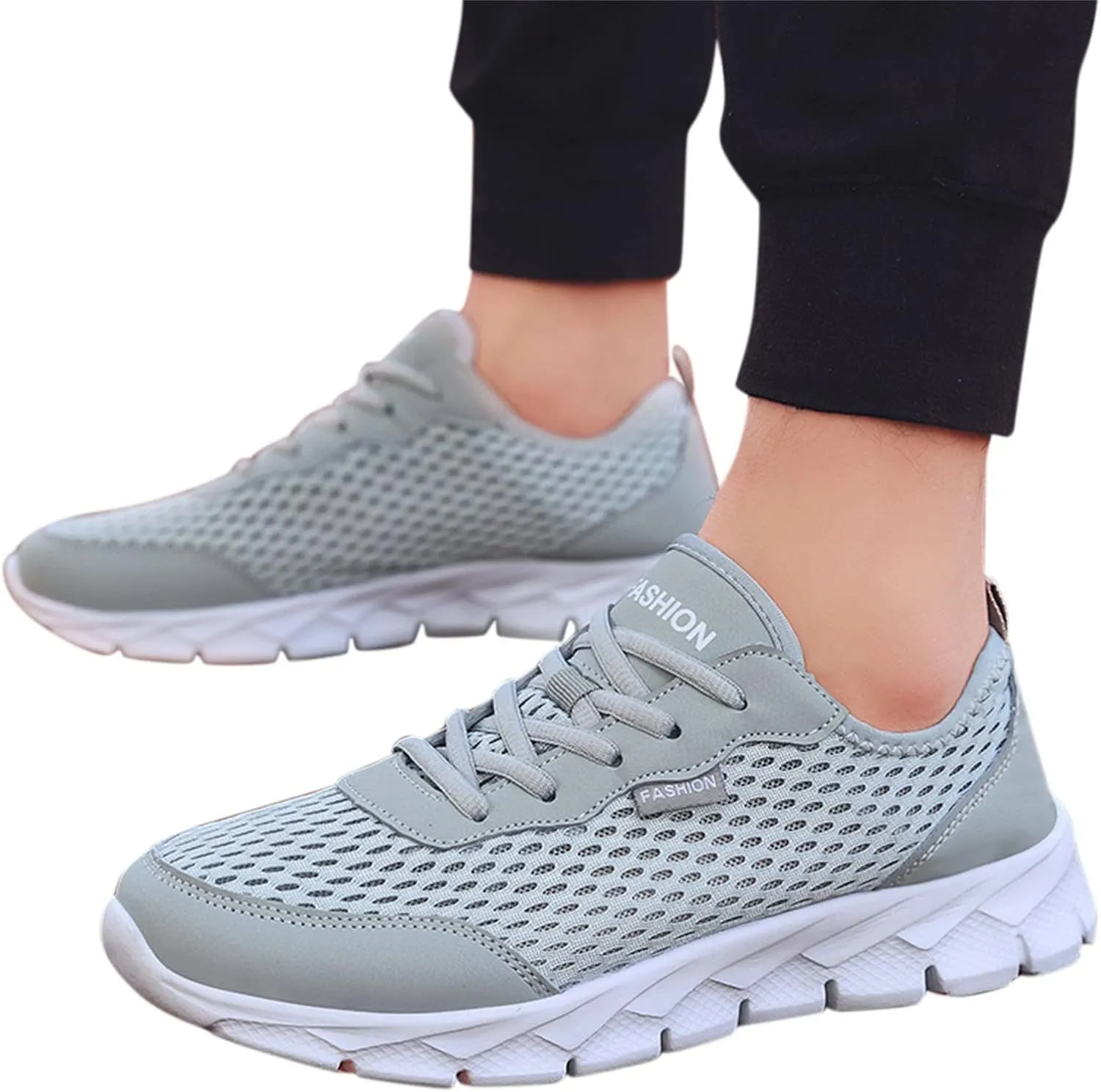 Women's Fashion Sneaker Non Slip Lace Up Comfort Women's Work or Walking Sneakers Casual Shoes for Women Trendy Comfort Loafers for Women White Sneakers Men