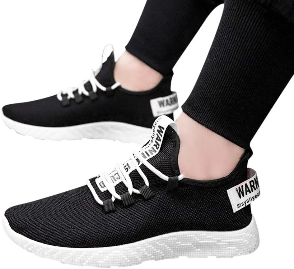 Women's Fashion Sneaker Non Slip Lace Up Comfort Women's Work or Walking Sneakers Men's Basketball Shoes Women Slip On Loafers Waterproof Sneakers Men