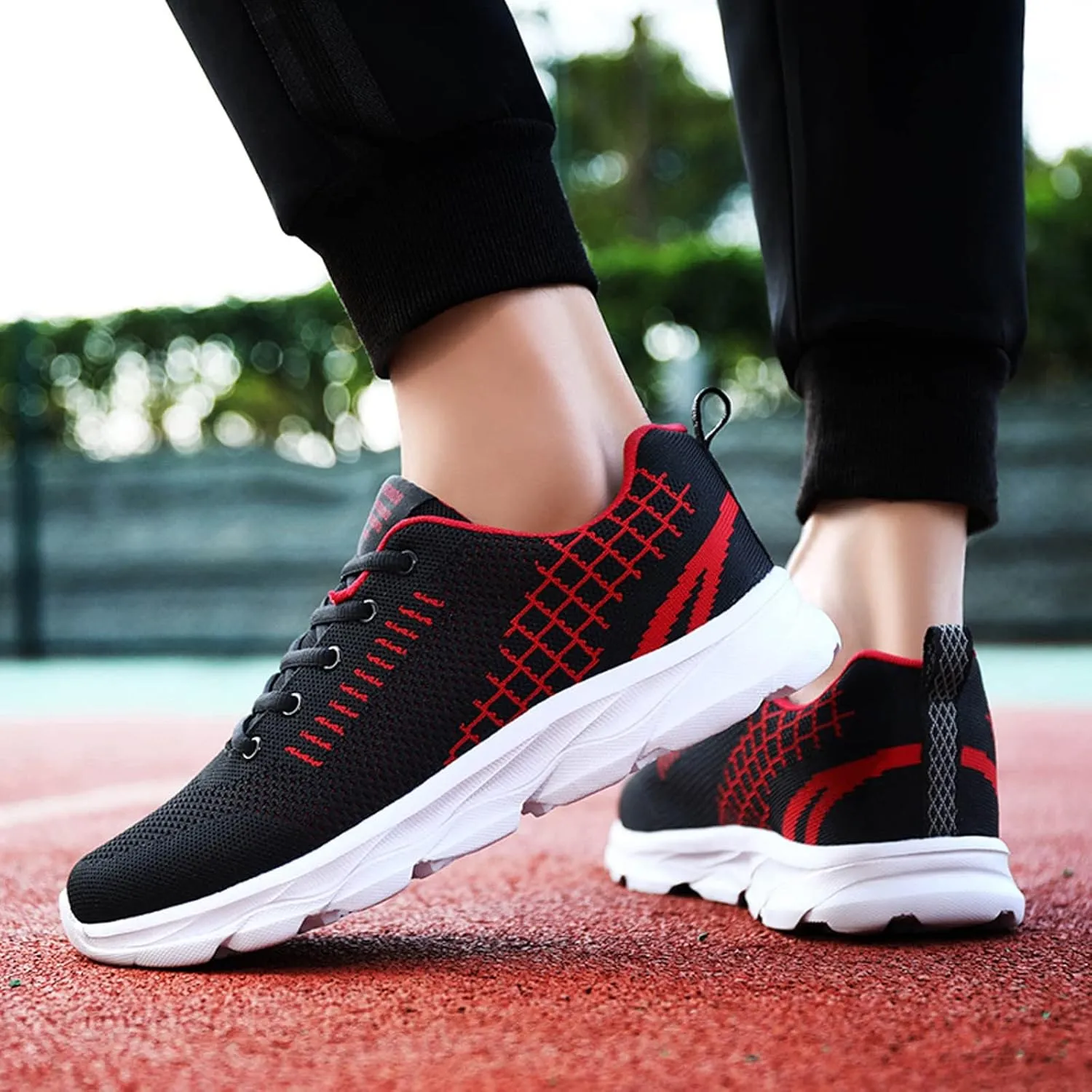 Women's Fashion Sneaker Non Slip Lace Up Comfort Women's Work or Walking Sneakers Women Business Casual Shoes Black Women Loafers Leather Sneakers for Men