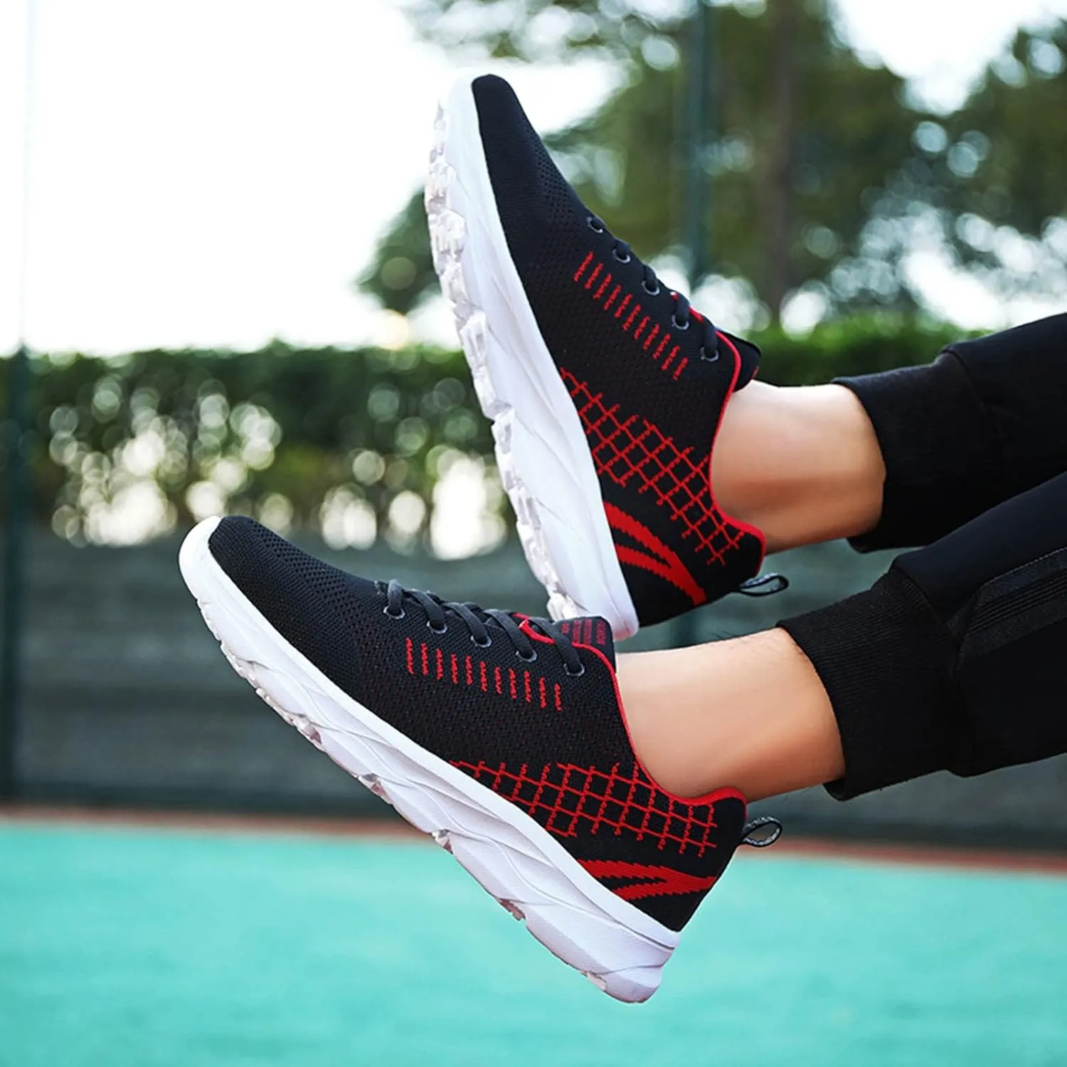 Women's Fashion Sneaker Non Slip Lace Up Comfort Women's Work or Walking Sneakers Women Business Casual Shoes Black Women Loafers Leather Sneakers for Men