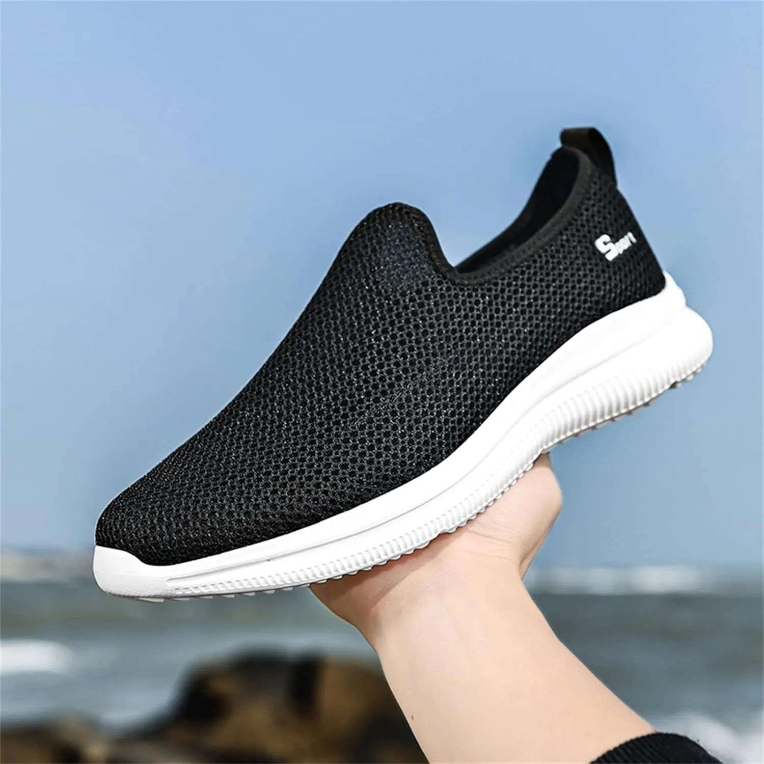 Women's Fashion Sneaker Non Slip Work Wide Comfortable Slip Resistant Work Shoes Men's Walking Shoes Winter Loafers for Women All Black Sneakers for Men