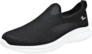 Women's Fashion Sneaker Non Slip Work Wide Comfortable Slip Resistant Work Shoes Men's Walking Shoes Winter Loafers for Women All Black Sneakers for Men