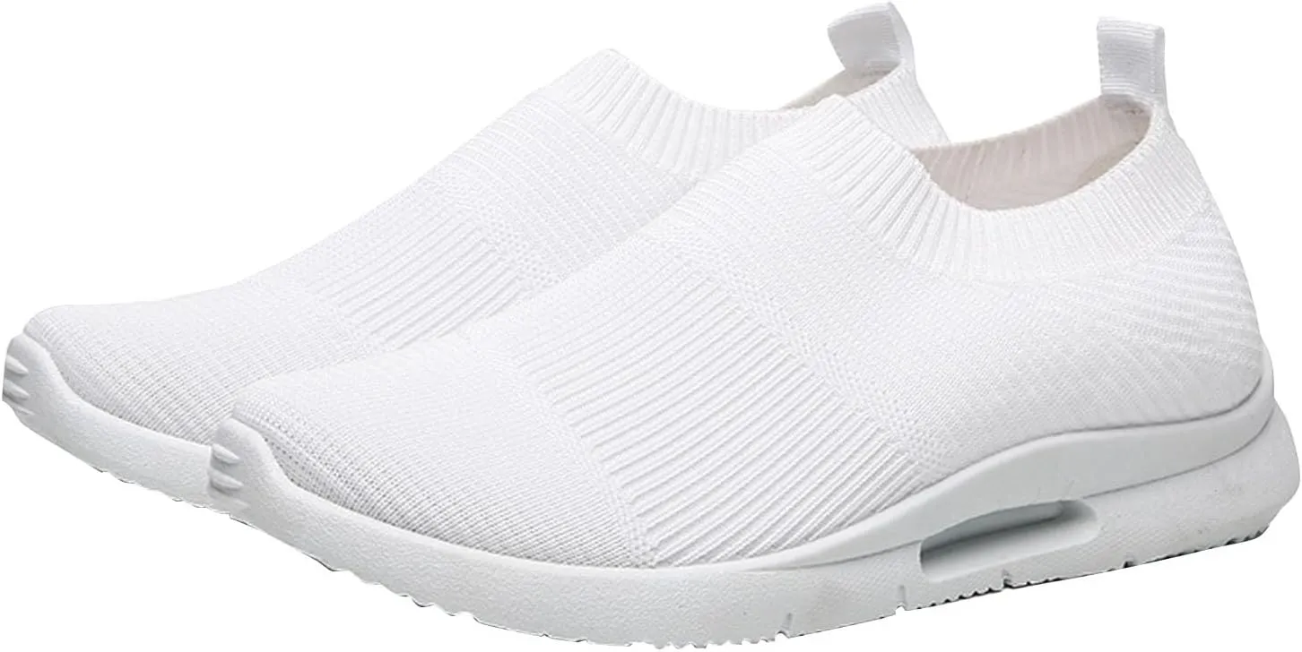 Women's Fashion Sneaker Non Slip Work Wide Comfortable Slip Resistant Work Shoes Walking Shoes Office Loafers for Women Mens Basketball Sneakers