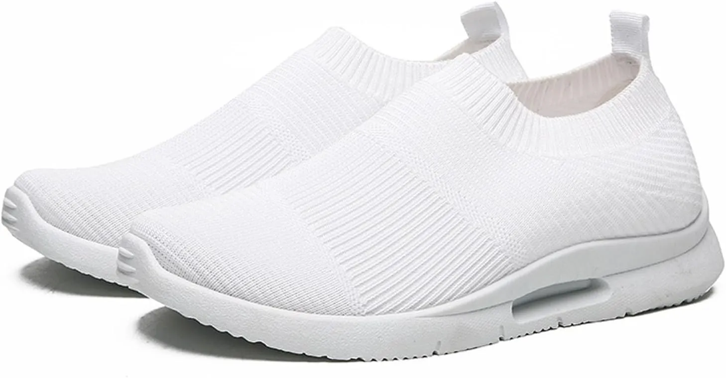 Women's Fashion Sneaker Non Slip Work Wide Comfortable Slip Resistant Work Shoes Walking Shoes Office Loafers for Women Mens Basketball Sneakers