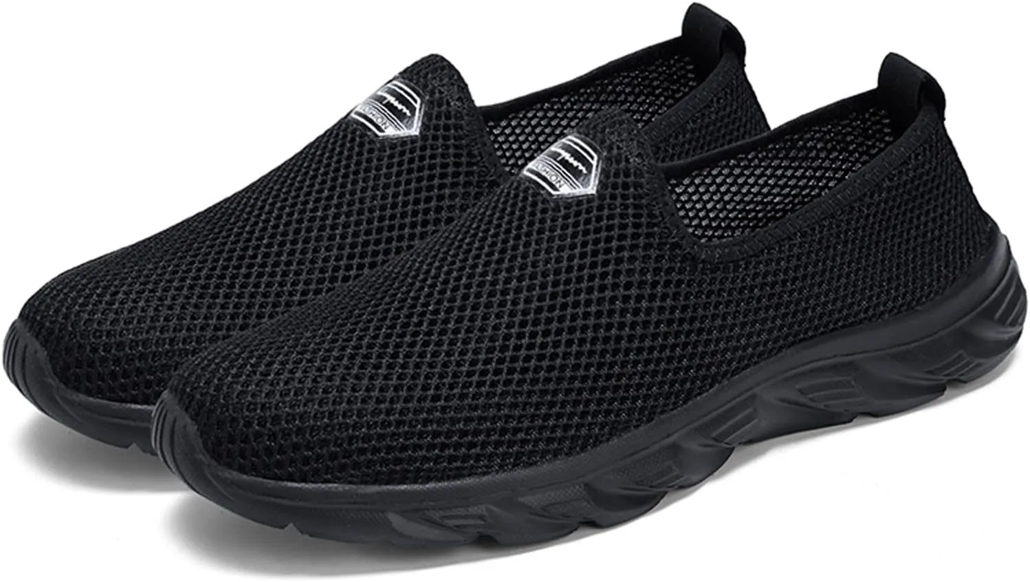 Women's Fashion Sneaker Non Slip Work Wide Comfortable Slip Resistant Work Shoes Womens Shoes Dressy Casual with Heel Black Loafer Nurse Sneakers for Women