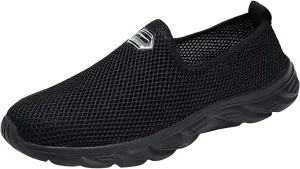 Women's Fashion Sneaker Non Slip Work Wide Comfortable Slip Resistant Work Shoes Womens Shoes Dressy Casual with Heel Black Loafer Nurse Sneakers for Women