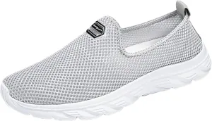 Women's Fashion Sneaker Womens Walking Shoes Slip On Fashion Tennis Shoes Mens Orthopedic Loafers for Women with Arch Support Women Black Sneakers