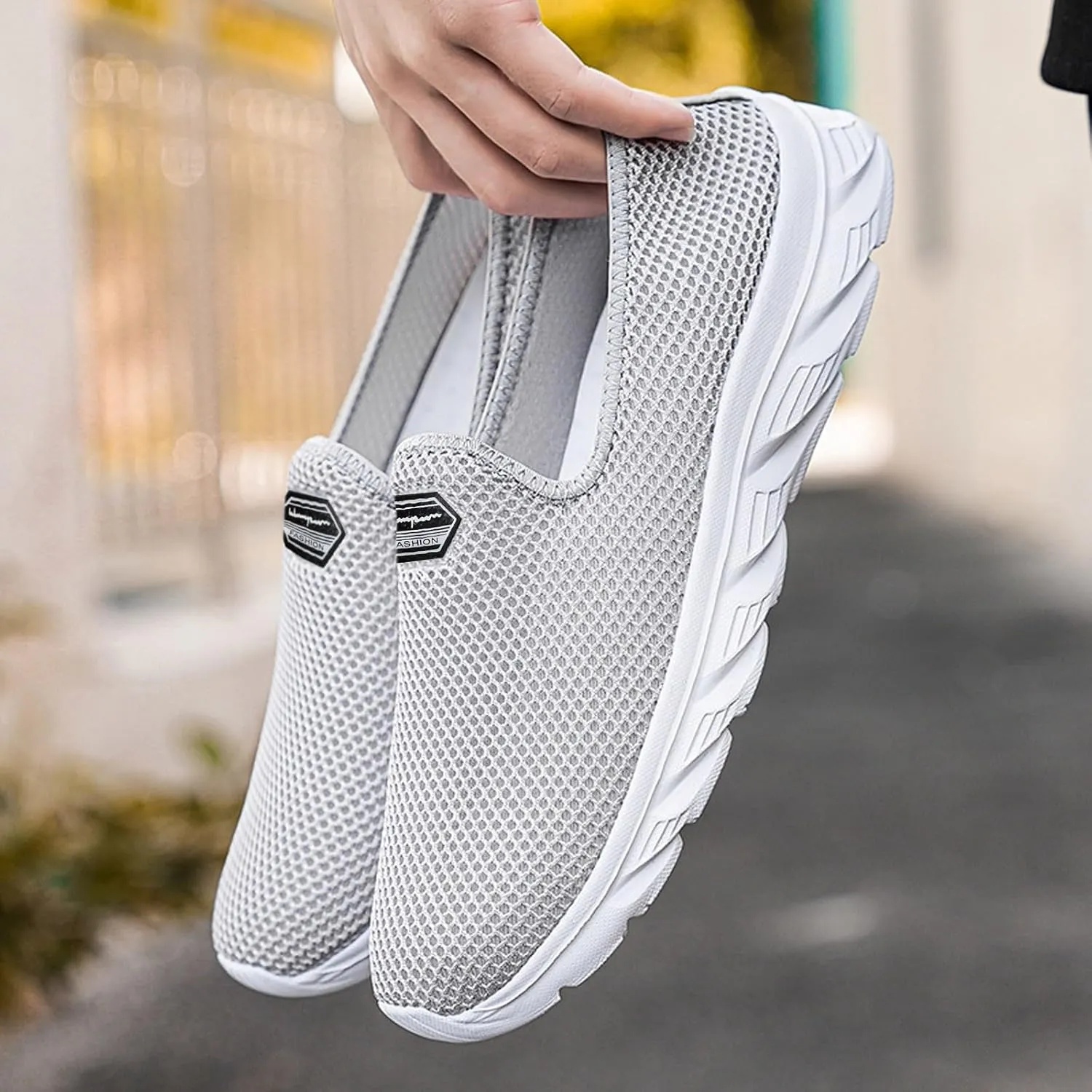 Women's Fashion Sneaker Womens Walking Shoes Slip On Fashion Tennis Shoes Mens Orthopedic Loafers for Women with Arch Support Women Black Sneakers