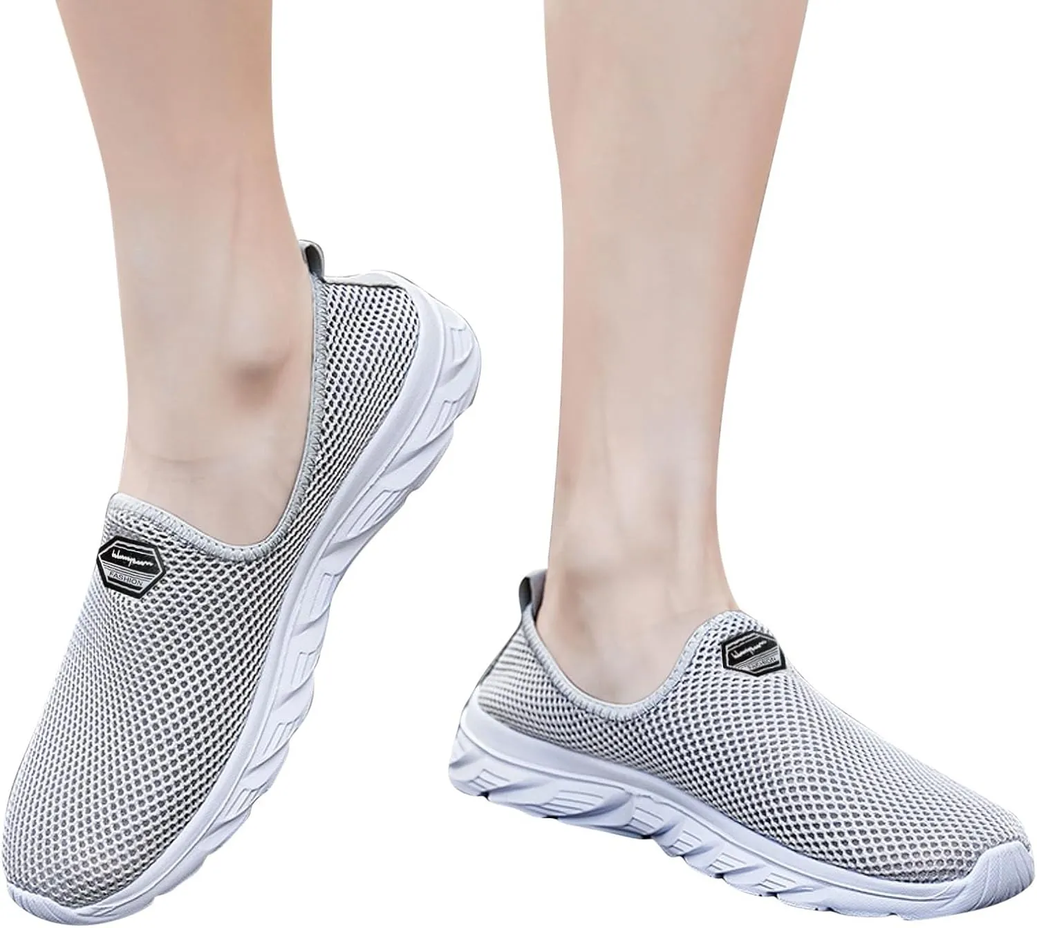 Women's Fashion Sneaker Womens Walking Shoes Slip On Fashion Tennis Shoes Mens Orthopedic Loafers for Women with Arch Support Women Black Sneakers