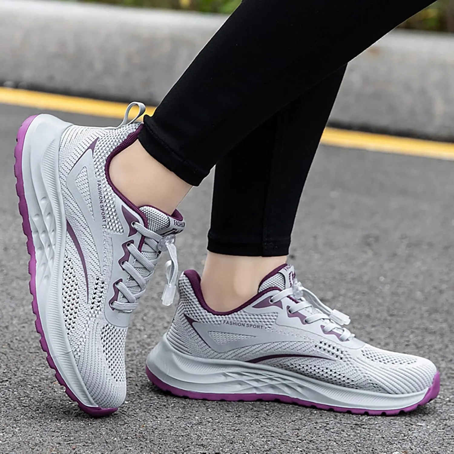Womens Fashion Sneakers 2023 Zapatos De Trabajo para Mujer Antideslizante Womens Orthotic Slip On Sneakers with Arch Support Women's Fashion Sneakers Red Zapatos para Caminar De Mujer Comodos