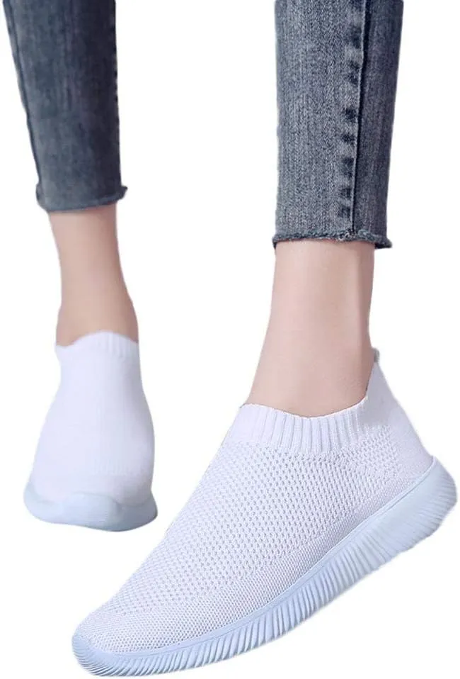 Women's Fashion Sneakers Lace Up Breathable Casual Waking Shoes Tennis Shoes Men Woman Loafers Shoes Slip On White Chunky Sneakers for Women
