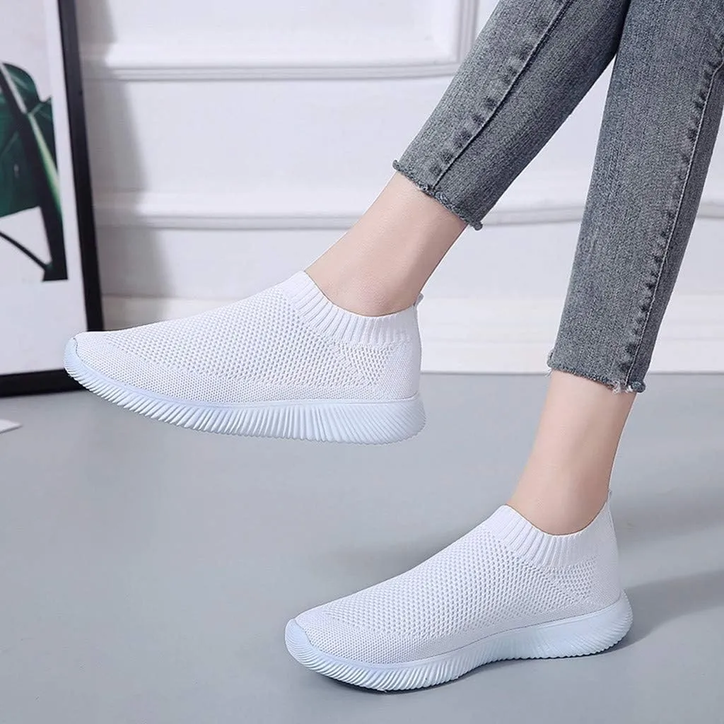 Women's Fashion Sneakers Lace Up Breathable Casual Waking Shoes Tennis Shoes Men Woman Loafers Shoes Slip On White Chunky Sneakers for Women