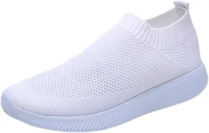 Women's Fashion Sneakers Lace Up Breathable Casual Waking Shoes Tennis Shoes Men Woman Loafers Shoes Slip On White Chunky Sneakers for Women