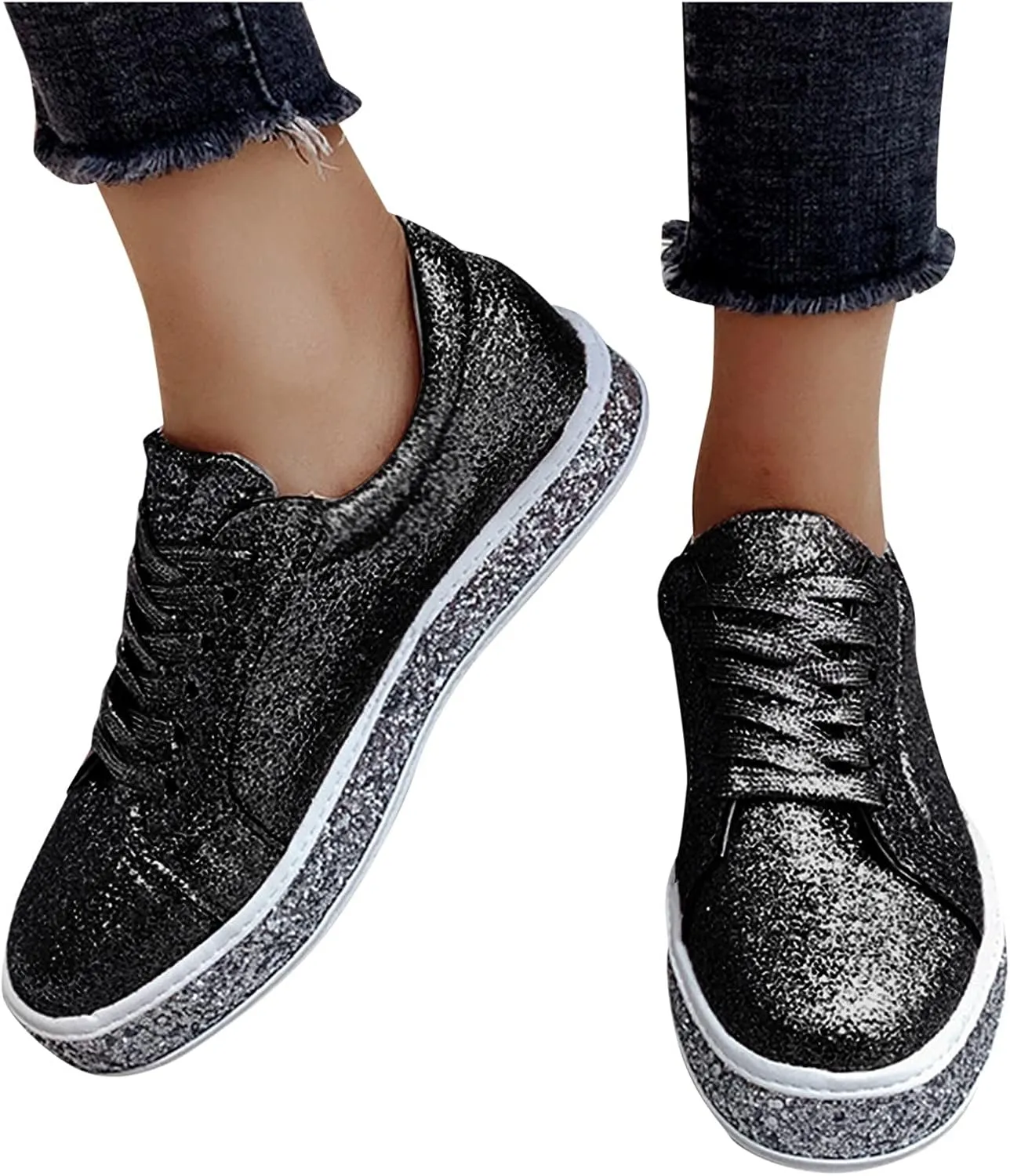 Women's Fashion Sport Breathable Mesh Platform Sneakers Slip On Tennis Shoes Women Size 11 Workout Shoes for Women Gym Arch Support Women's Sneakers Size 8 Slip On Fall Shoes for Women 2023 Slip Ons