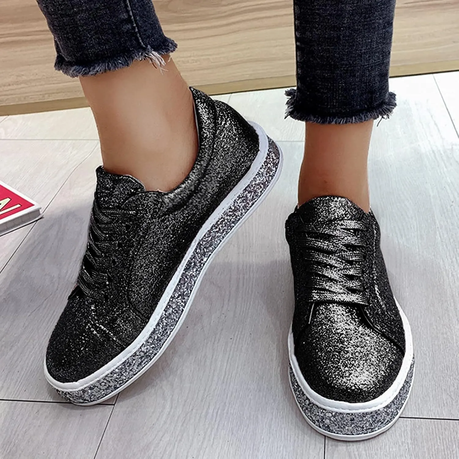 Women's Fashion Sport Breathable Mesh Platform Sneakers Slip On Tennis Shoes Women Size 11 Workout Shoes for Women Gym Arch Support Women's Sneakers Size 8 Slip On Fall Shoes for Women 2023 Slip Ons