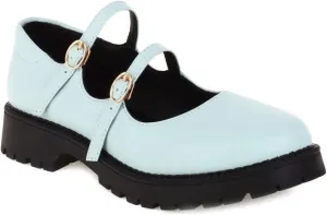 Women's Mary Jane Flats Oxford Shoes Vintage Round Toe Buckle Strap Low Heel Girls Oxfords Dress Shoe