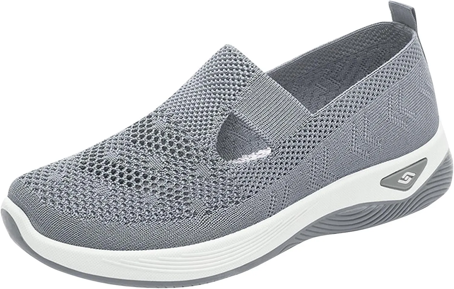Women's Mesh Shoes Comfortable Soft Bottom Breathable Walking Shoes Large Size Casual One Stirrup Flat Shoes