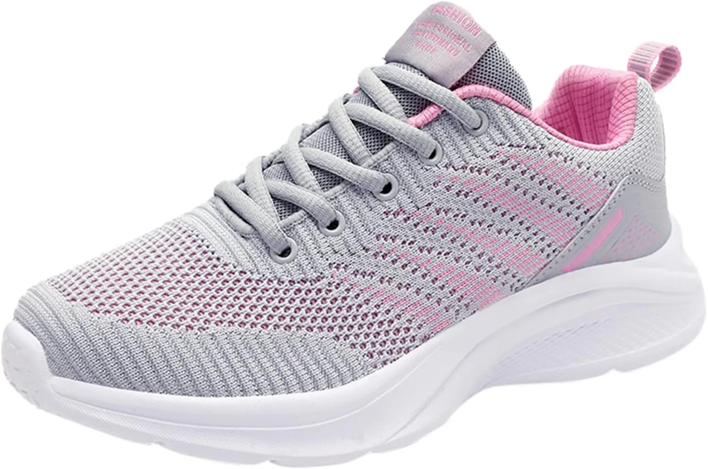 Women's Orthopedic Knit Coral Sneakers Fashion Low Top Sneakers with Platform Comfortable Running Tennis Shoe