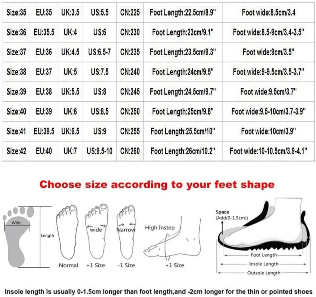 Womens Platform Sneakers Breathable Tennis Shoes Arch Support Fitness Shoes Ankle Paste Fashion Lightweight Running Shoes Hiking Footwear Casual Gym Sports Slip-Ons