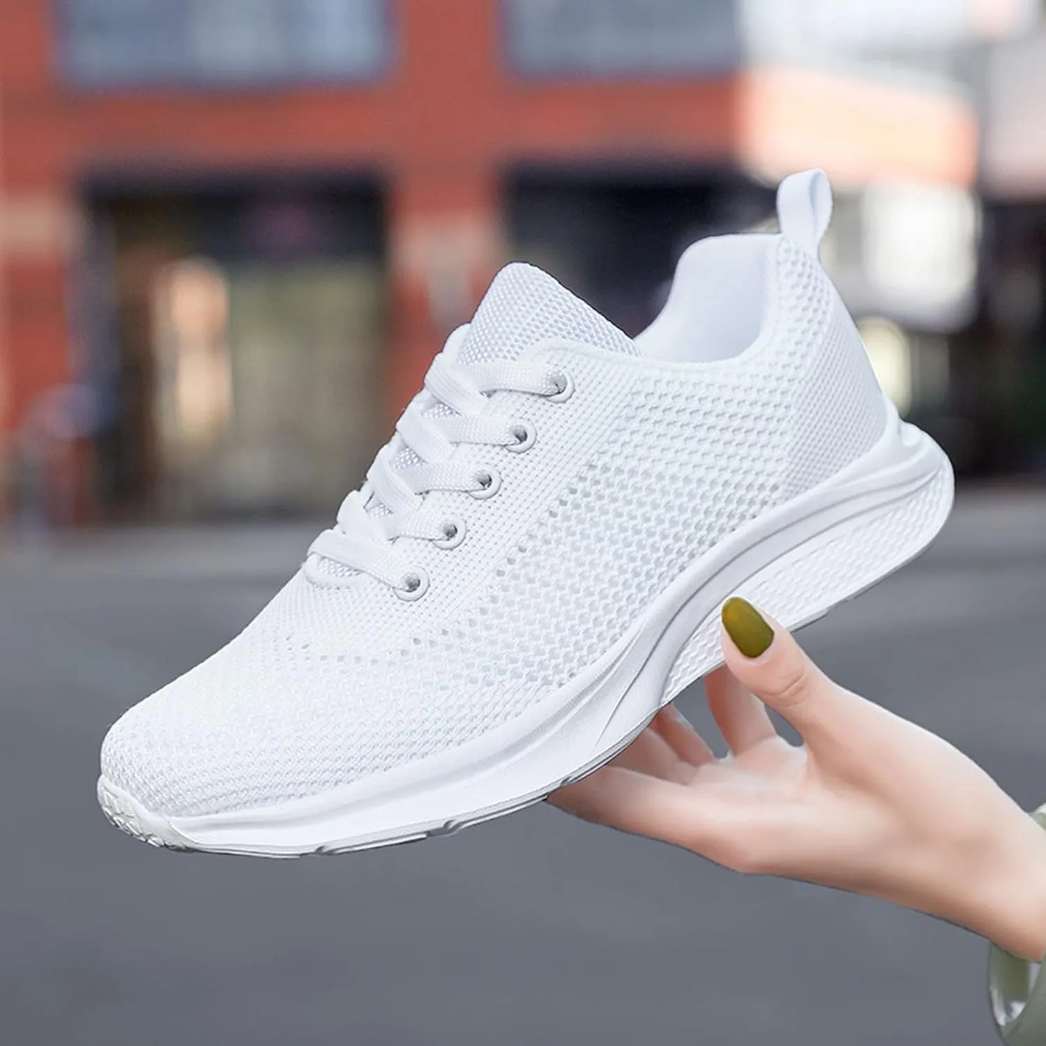 Women's Rhinestone Mesh Slip On Walking Shoes Fashion Breathable Mens Tennis Shoes Gym Casual Dress Shoes Women Shoes Sneakers Red Tennis Shoe Trainers Shoe