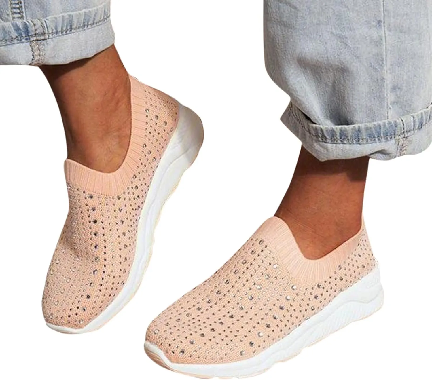 Women's Running Shoes All Black Slip On Walking Shoes for Women Wide Black and White Gym Shoes Women Womens High Top Sneakers Zapatos Antiderrapantes para Cocina De Mujer