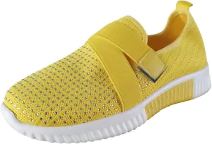 Womens Running Shoes Lightweight Tennis Shoes Non Slip Walking Shoes Women Lether Slip On Shoes Casual Wedge Sneakers Waterproof Tennis Shoe White Loafers
