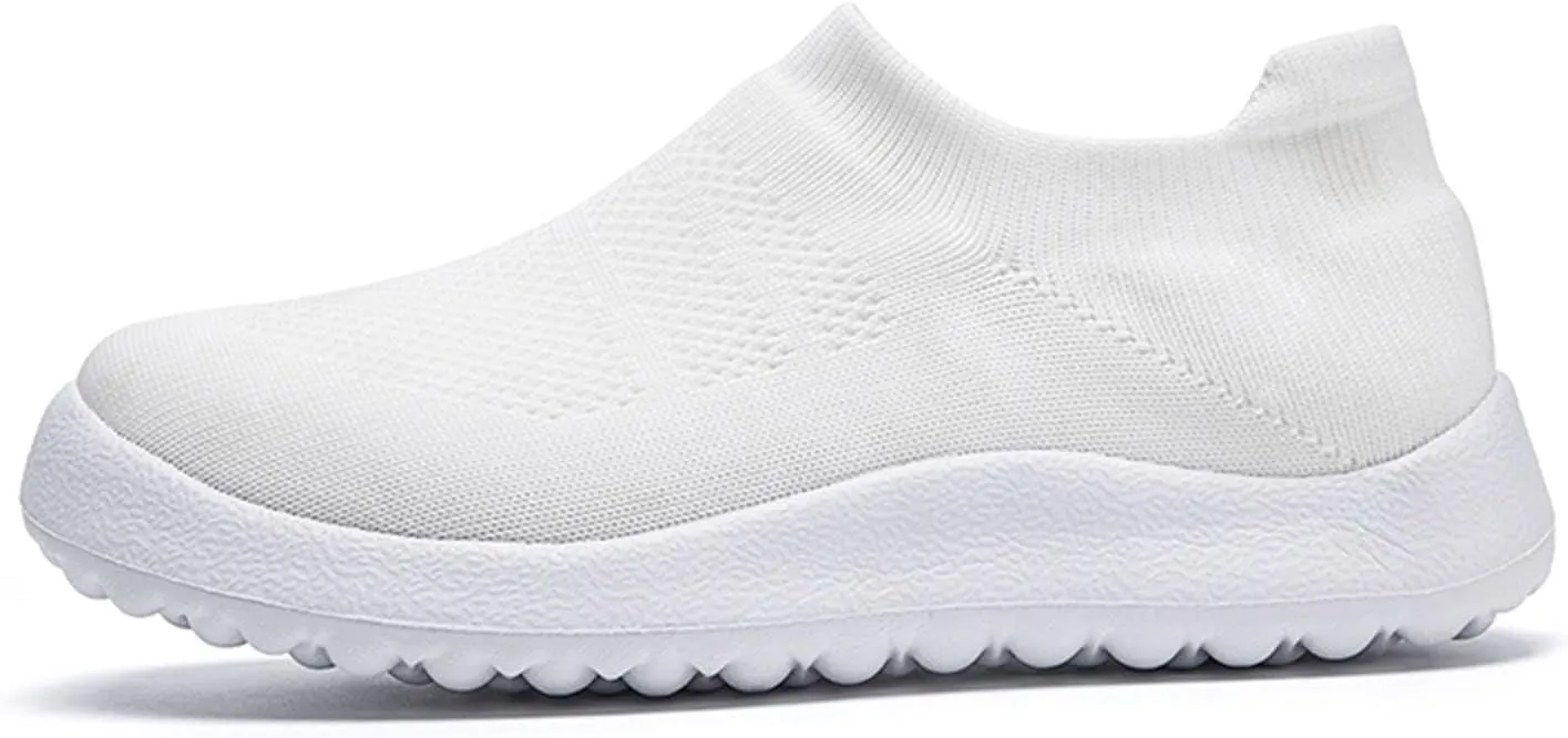 Women's Slip on Shoes Canvas Sneakers Loafers Non Slip Mens Casual Shoes Wide Width Brown Casual Shoes Walking Sneakers Waterproof Tennis Shoe White Loafers
