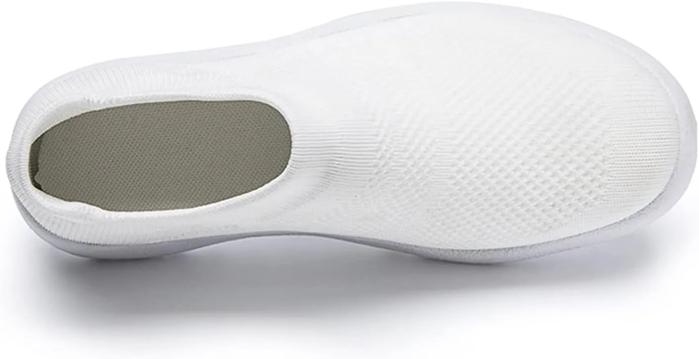 Women's Slip on Shoes Canvas Sneakers Loafers Non Slip Mens Casual Shoes Wide Width Brown Casual Shoes Walking Sneakers Waterproof Tennis Shoe White Loafers