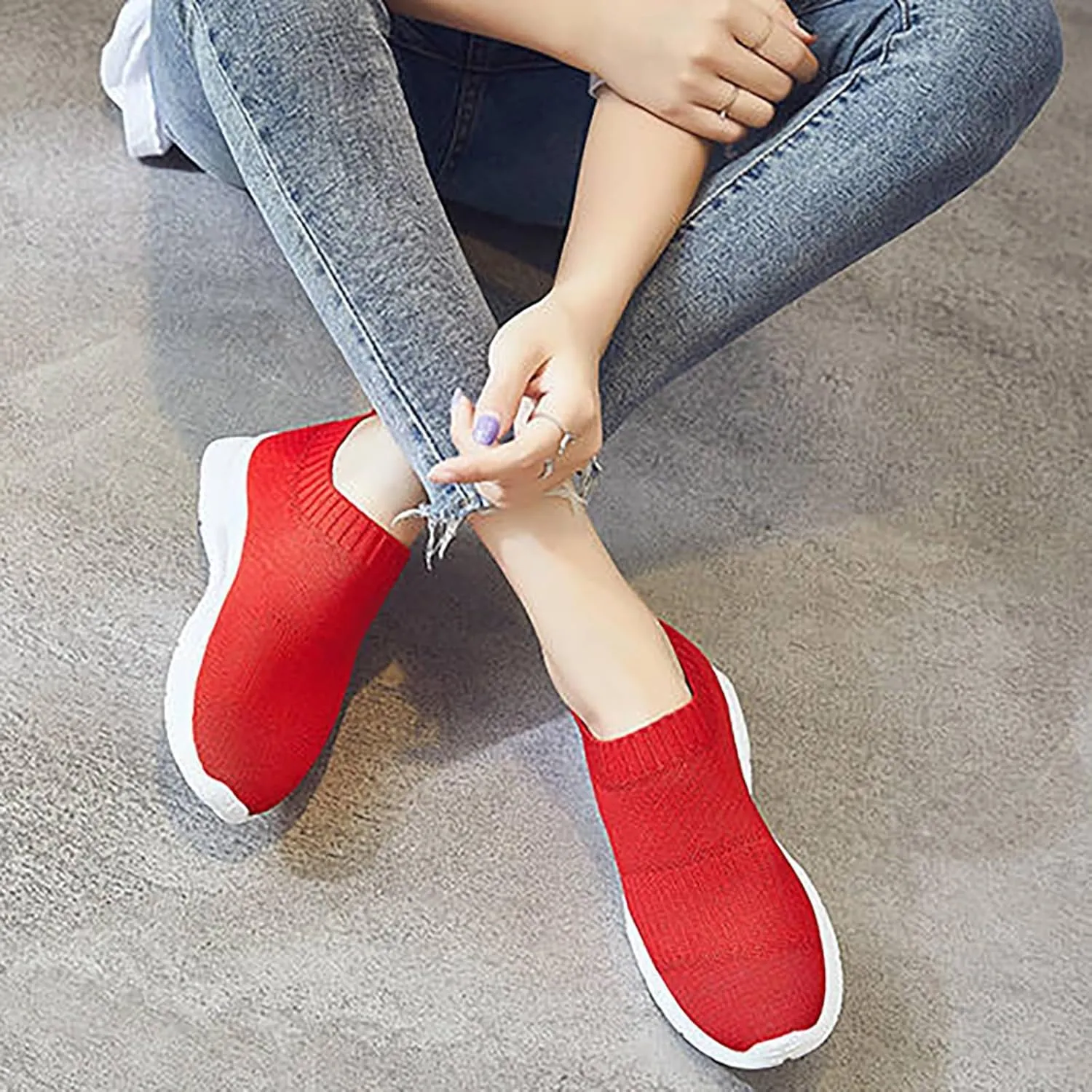 Womens Slip on Walking Shoes Comfort Lightweight Mens Dress Shoes Jogging Brown Casual Shoes Wedge Sneakers Brown Tennis Shoe Cross Trainer Shoe