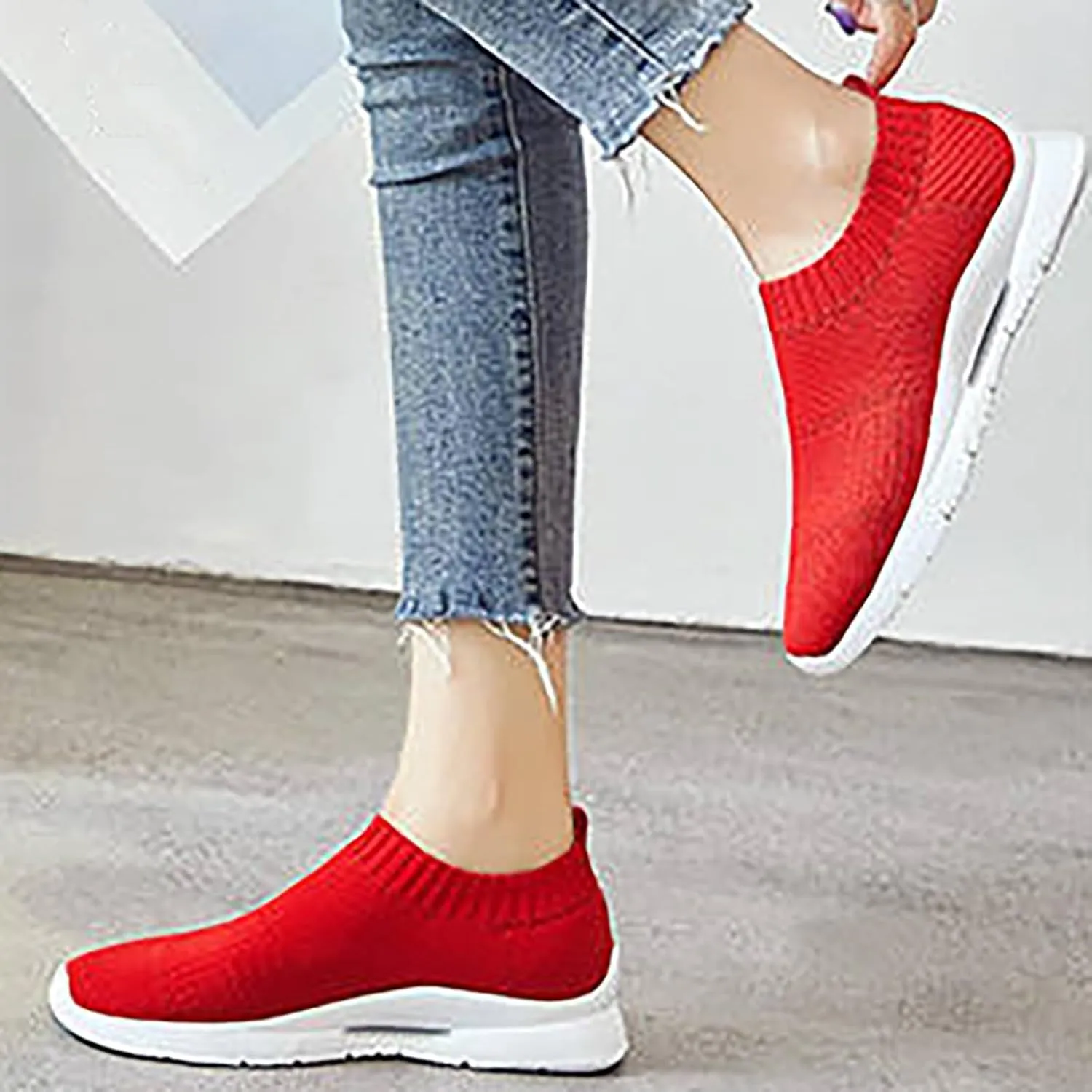 Womens Slip on Walking Shoes Comfort Lightweight Mens Dress Shoes Jogging Brown Casual Shoes Wedge Sneakers Brown Tennis Shoe Cross Trainer Shoe